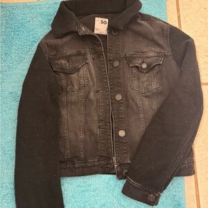 SO denim and fleece jacket